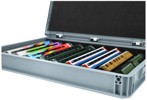 Euro Box z Zugliege - 9 przedziałów dla 00 Gauge - dla modeli lokomotyw kolejowych, wagonów i pojazdów