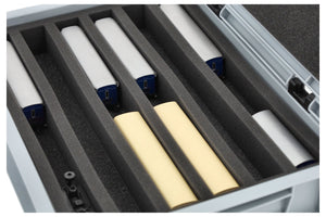 Feldherr Eurobox 40 x 30 cm Set for model railway - H0e scale - 6 compartments - foam insert for upright storage