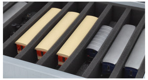 Feldherr Eurobox 40 x 30 cm Set for model railway - H0e scale - 9 compartments - foam insert for upright storage