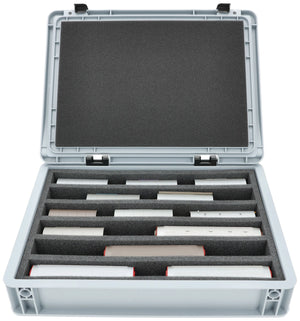 Feldherr Eurobox 40 x 30 cm Set per modellismo ferroviario - scala H0m - 6 scomparti - inserto in schiuma per stoccaggio verticale