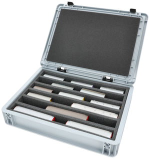 Feldherr Eurobox 40 x 30 cm Set per modellismo ferroviario - scala H0m - 6 scomparti - inserto in schiuma per stoccaggio verticale
