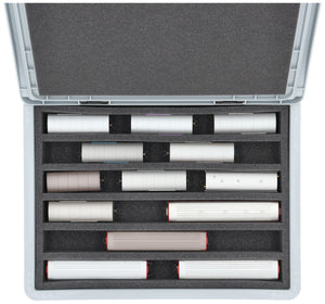Feldherr Eurobox 40 x 30 cm Set per modellismo ferroviario - scala H0m - 6 scomparti - inserto in schiuma per stoccaggio verticale