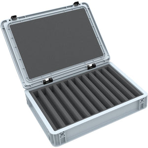 Feldherr Eurobox 40 x 30 cm Coffret pour le modélisme ferroviaire - échelle N - 11 compartiments - insert en mousse pour le rangement vertical