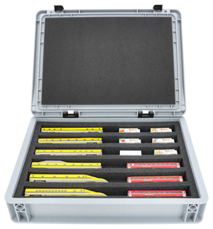 Feldherr Eurobox 40 x 30 cm Set for model railway - N scale - 6 compartments - foam insert for horizontal storage