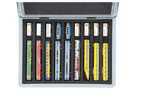 Feldherr Eurobox 40 x 30 cm Set per modellismo ferroviario - scala N - 9 scomparti - inserto in schiuma per stoccaggio orizzontale