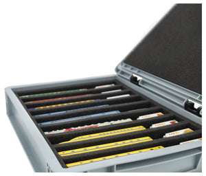 Feldherr Eurobox 40 x 30 cm Set per modellismo ferroviario - scala N - 9 scomparti - inserto in schiuma per stoccaggio orizzontale
