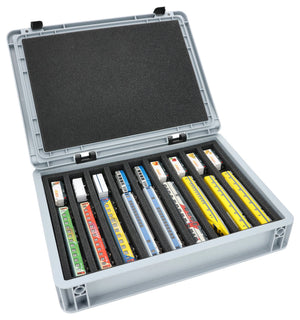 Feldherr Eurobox 40 x 30 cm Set per modellismo ferroviario - scala N - 9 scomparti - inserto in schiuma per stoccaggio orizzontale