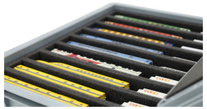 Feldherr Eurobox 40 x 30 cm Set per modellismo ferroviario - scala N - 9 scomparti - inserto in schiuma per stoccaggio orizzontale
