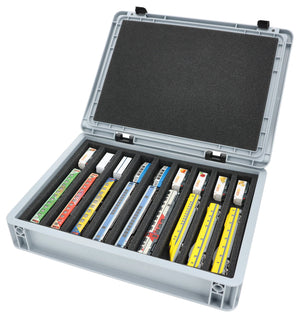 Feldherr Eurobox 40 x 30 cm Set per modellismo ferroviario - scala N - 9 scomparti - inserto in schiuma per stoccaggio orizzontale