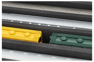 Feldherr Eurobox 60 x 40 cm Set for model railways - O scale - 4 compartments - Foam insert for upright storage