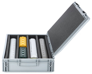 Feldherr Eurobox 60 x 40 cm Set for model railways - O scale - 4 compartments - Foam insert for upright storage