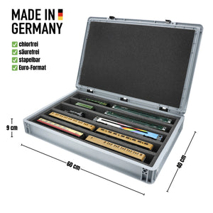 Feldherr Eurobox 60 x 40 cm Coffret pour le modélisme ferroviaire - échelle 00 - 5 compartiments - insert en mousse pour le rangement horizontal