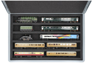 Feldherr Eurobox 60 x 40 cm Coffret pour le modélisme ferroviaire - échelle 00 - 5 compartiments - insert en mousse pour le rangement horizontal