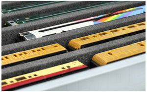 Feldherr Eurobox 60 x 40 cm Coffret pour le modélisme ferroviaire - échelle 00 - 5 compartiments - insert en mousse pour le rangement horizontal