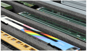 Feldherr Eurobox 60 x 40 cm Coffret pour le modélisme ferroviaire - échelle 00 - 5 compartiments - insert en mousse pour le rangement horizontal