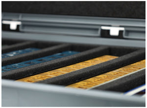 Feldherr Eurobox 60 x 40 cm Set für Modelleisenbahnen - Spur 00 - 8 Fächer - Schaumstoffeinlage zur liegenden Aufbewahrung