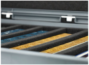 Feldherr Eurobox 60 x 40 cm Set für Modelleisenbahnen - Spur 00 - 8 Fächer - Schaumstoffeinlage zur liegenden Aufbewahrung