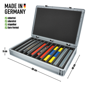 Feldherr Eurobox 60 x 40 cm Coffret pour le modélisme ferroviaire - échelle H0 - 11 compartiments - insert en mousse pour le rangement vertical