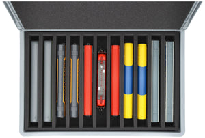 Feldherr Eurobox 60 x 40 cm Coffret pour le modélisme ferroviaire - échelle H0 - 11 compartiments - insert en mousse pour le rangement vertical