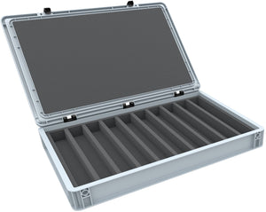 Feldherr Eurobox 60 x 40 cm Set para modelismo ferroviario - escala H0m - 10 compartimentos - inserto de espuma para almacenamiento horizontal