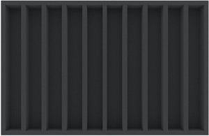 Feldherr Eurobox 60 x 40 cm Set para modelismo ferroviario - escala H0m - 10 compartimentos - inserto de espuma para almacenamiento horizontal