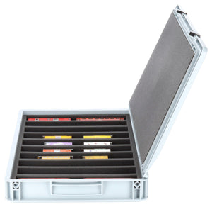 Feldherr Eurobox 60 x 40 cm Set für Modelleisenbahnen - Spur H0m - 10 Fächer - Schaumstoffeinlage zur liegenden Aufbewahrung