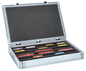 Feldherr Eurobox 60 x 40 cm Set für Modelleisenbahnen - Spur H0m - 6 Fächer - Schaumstoffeinlage zur liegenden Aufbewahrung