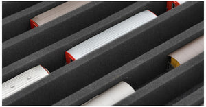 Feldherr Eurobox 60 x 40 cm Coffret pour le modélisme ferroviaire - échelle H0m - 8 compartiments - insert en mousse pour le rangement vertical