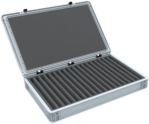 Feldherr Eurobox 60 x 40 cm Set para modelismo ferroviario - escala N - 18 compartimentos - inserto de espuma para almacenamiento vertical