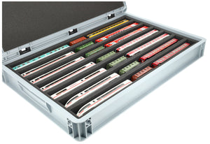 Feldherr Eurobox 60 x 40 cm Set für Modelleisenbahnen - Spur TT - 7 Fächer - Schaumstoffeinlage zur liegenden Aufbewahrung