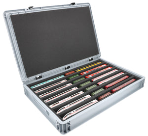 Feldherr Eurobox 60 x 40 cm Set für Modelleisenbahnen - Spur TT - 7 Fächer - Schaumstoffeinlage zur liegenden Aufbewahrung