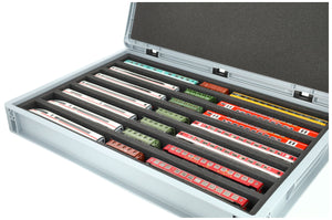 Feldherr Eurobox 60 x 40 cm Set für Modelleisenbahnen - Spur TT - 7 Fächer - Schaumstoffeinlage zur liegenden Aufbewahrung