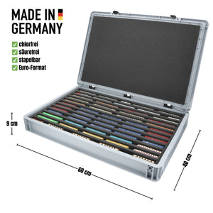 Feldherr Eurobox 60 x 40 cm Coffret pour le modélisme ferroviaire - échelle Z - 12 compartiments - insert en mousse pour le rangement horizontal