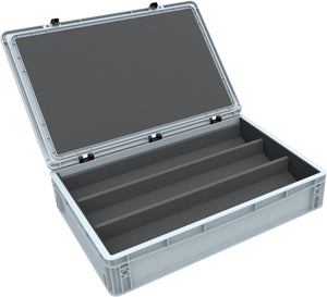 Feldherr Eurobox 60 x 40 cm Set with PanoramaLiege - 3 compartments for 0 scale - for model railways, locomotives and vehicles