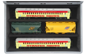 Feldherr Eurobox 60 x 40 cm Set with PanoramaLiege - 3 compartments for 0 scale - for model railways, locomotives and vehicles