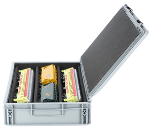 Feldherr Eurobox 60 x 40 cm Set with PanoramaLiege - 3 compartments for 0 scale - for model railways, locomotives and vehicles