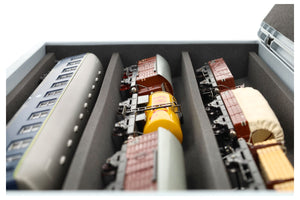 Feldherr Eurobox 60 x 40 cm Set with PanoramaLiege - 3 compartments for 0 scale - for model railways, locomotives and vehicles