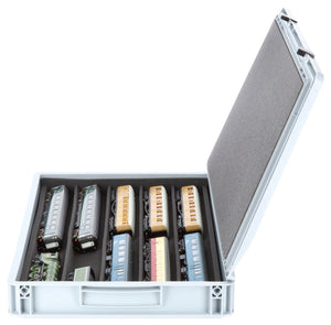 Feldherr Eurobox 60 x 40 cm Set with PanoramaLiege - 5 compartments for 00 scale - for model railways, locomotives and vehicles
