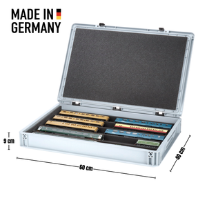 Feldherr Eurobox 60 x 40 cm Set with PanoramaLiege - 5 compartments for 00 scale - for model railways, locomotives and vehicles