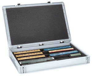 Feldherr Eurobox 60 x 40 cm Set with PanoramaLiege - 5 compartments for 00 scale - for model railways, locomotives and vehicles