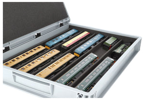 Feldherr Eurobox 60 x 40 cm Set with PanoramaLiege - 5 compartments for 00 scale - for model railways, locomotives and vehicles