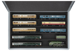 Feldherr Eurobox 60 x 40 cm Set with PanoramaLiege - 5 compartments for 00 scale - for model railways, locomotives and vehicles