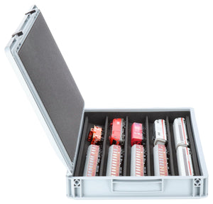 Feldherr Eurobox 60 x 40 cm Set with PanoramaLiege - 5 compartments for H0 scale - for model railways, locomotives and vehicles
