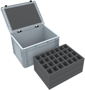 Feldherr Eurobox 40 x 30 cm Set für Tabletop-Miniaturen - 112 Fächer