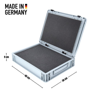 ED 43/75 HG Eurocontainer Case / Euro Box 400 x 300 x 90 mm y compris la mousse Pick and Pluck