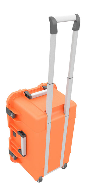 Koffer / Trolley für 20 Tablets in dicken Hüllen - Fächer 22 mm breit - kompatibel mit Apple iPad, Samsung Galaxy Tab A oder Microsoft Surface Go