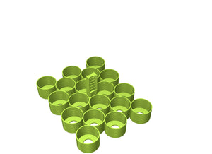 Feldherr Farbhalter für Citadel Farbtöpfchen (18 ml / 24 ml) - 18 Fächer