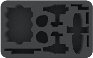 HSMFAU050BO Vassoio di schiuma Feldherr per Star Wars Armada: 2 Trasporti di classe Hardcell + 1 Fregata di classe Munificent