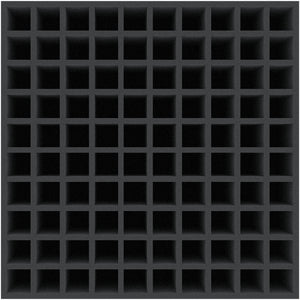 CP130A001 Bandeja de espuma Feldherr de 500 mm x 500 mm x 130 mm para 100 botellas pequeñas