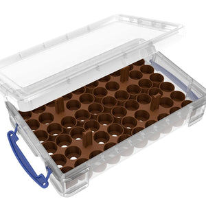 Feldherr paint rack set for 4L Really Useful Boxes - 56 Citadel Paint Pots (18ml / 24ml)